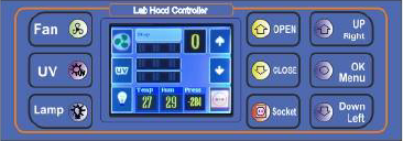 کنترل هود آزمایشگاهی مدل LH-HMI28x
